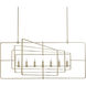 Raiden LED 54 inch Champagne Gold Chandelier Ceiling Light